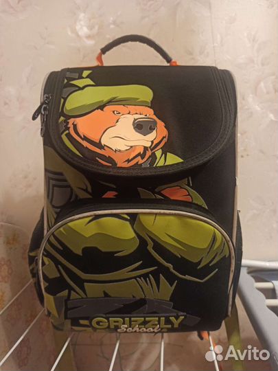 Рюкзак ранец портфель гризли школьный для мальчика