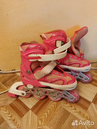 Коньки детские раздвижные (31-34р)