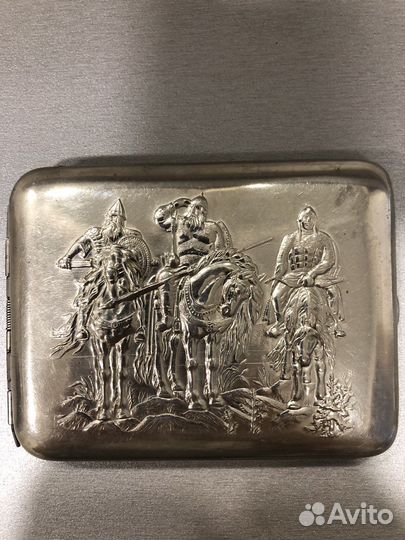 Портсигар Три богатыря