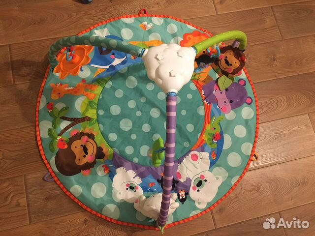 Детский игровой коврик с музыкой и игрушками
