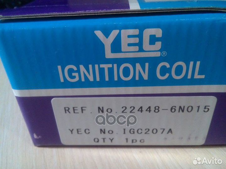 Катушка зажигания nissan QG13DE/QG15DE/QG18DE/G