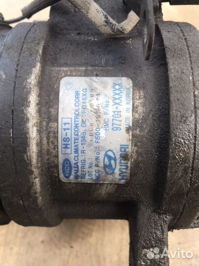 Компрессор кондиционера kia picanto 1,1