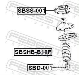 Sbss-001 к-кт опоры амортизатора переднего\ Su