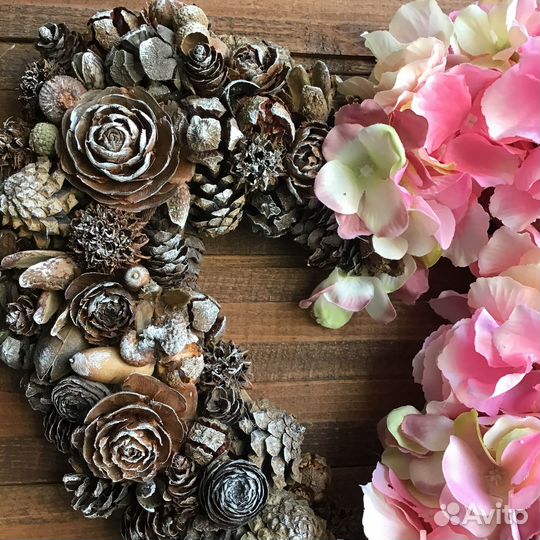 Венок интерьерный Сердце