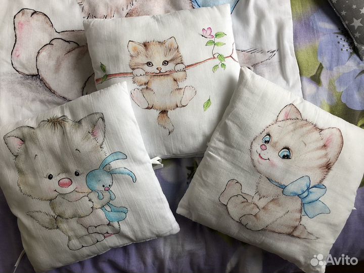 Бортики в кроватку и одеяло