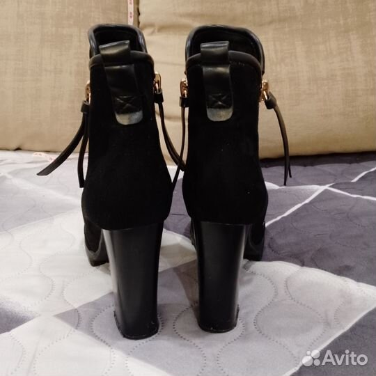 Ботильоны женские, замшевые 38р, осенние