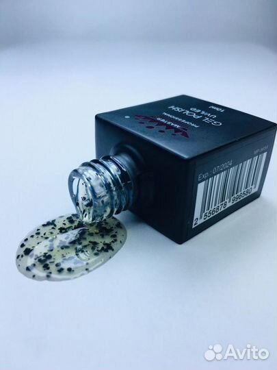 Топ для гель лака с эффектом хлопьев мелкие/крупны