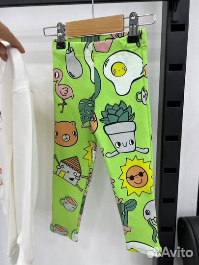 Костюм для девочки Zara салатовые лосины