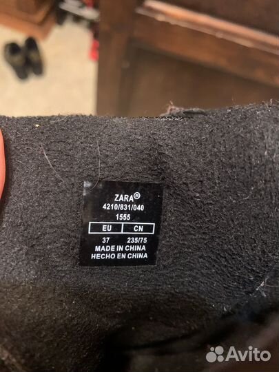 Zara ботинки на мальчика 37