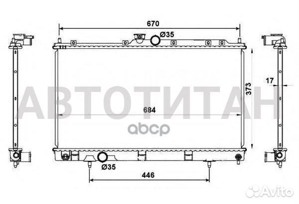 LRC 1157 радиатор системы охлаждения Mitsubishi La