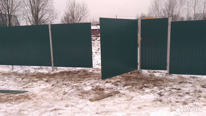 Установка забора под ключ