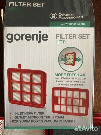 Фильтр для пылесоса gorenje