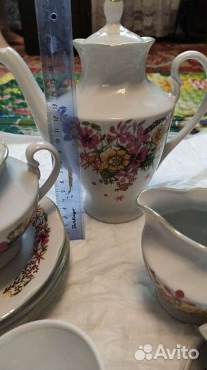 Кофейный чайный сервиз СССР Рига