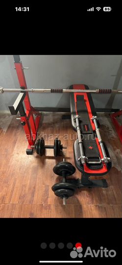 Штанга гантели, полноценный спорт инвентарь