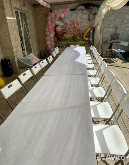 Аренда столов и стульев