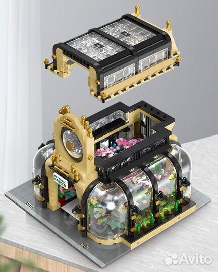 Конструктор типа Lego Ботанический сад с LED