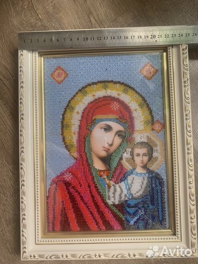 Икона вышитая бисером