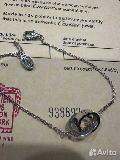 Cartier love браслет vgold