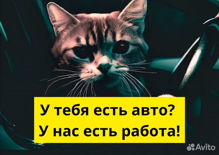 Работай курьером на авто в Яндекс (18+)