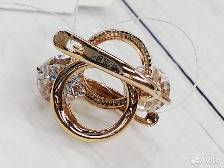 Золотые серьги проба 585 Арт.7000003270229