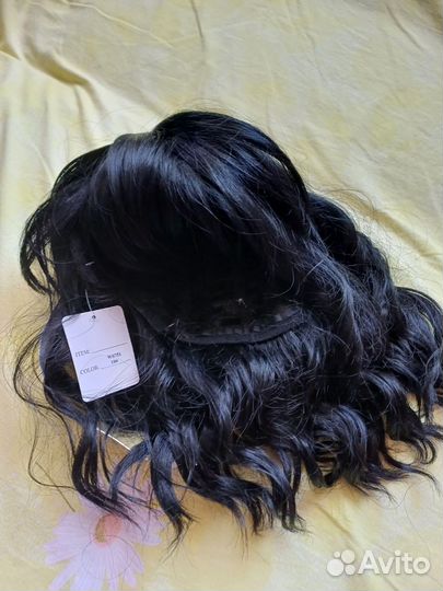 Парик черный с челкой