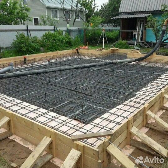 Бетонные работы,фундамент,монолит