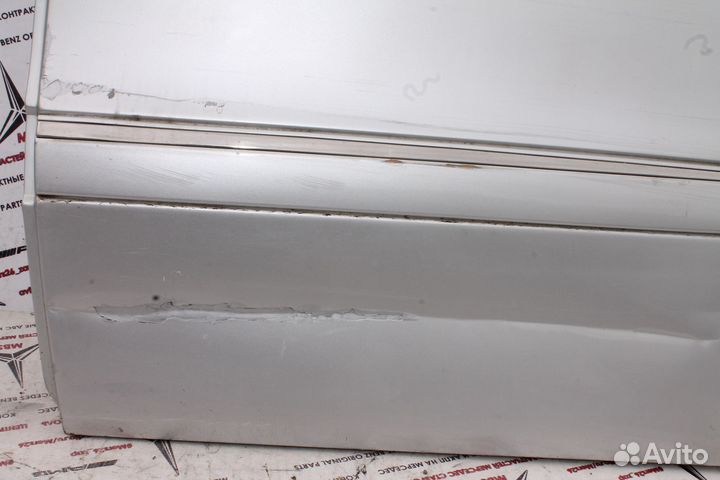 Дверь мерседес w211 задняя левая серебро