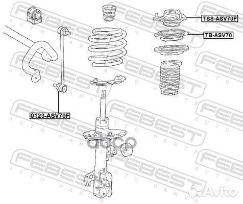 Опора амортизационной стойки toyota camry/hybri