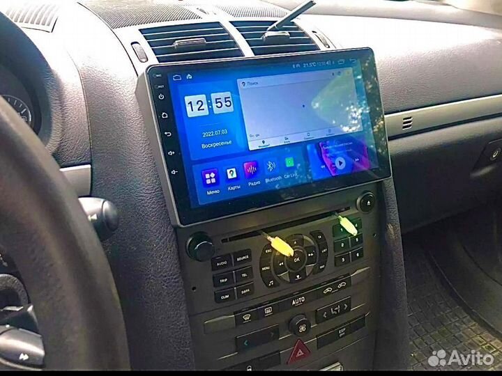 Магнитола Android Peugeot 407