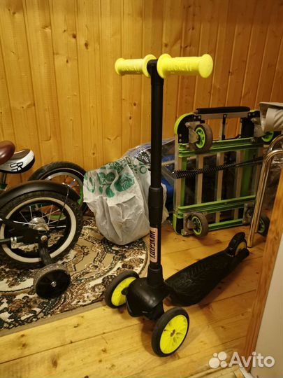 Самокат детский трехколесный складной