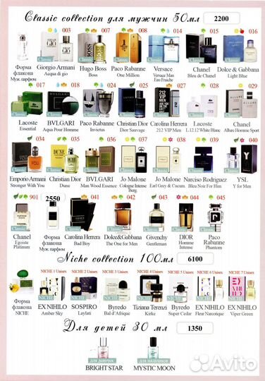 Духи Эссенс Essens в наличии и на заказ