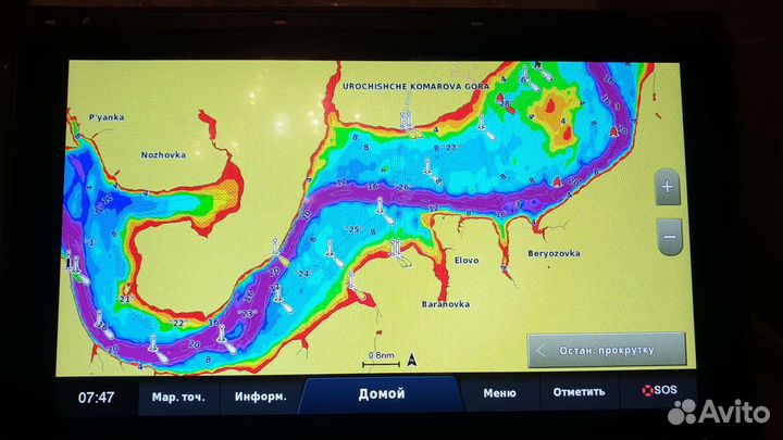 Карта глубин для Garmin BlueChart g3 Vision