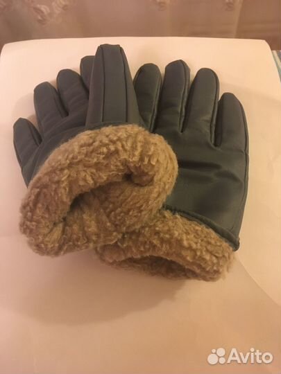 Теплые мужские перчатки