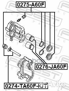 0274-TA60F-KIT рем. к-кт направл. суппорта торм