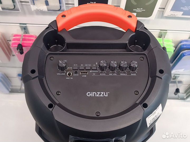 Большая Мощная Bluetooth Колонка Ginzzu