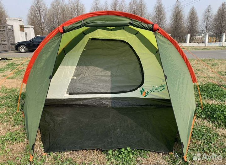 Палатка полуавтоматическая 3х местная+ 2 коврика
