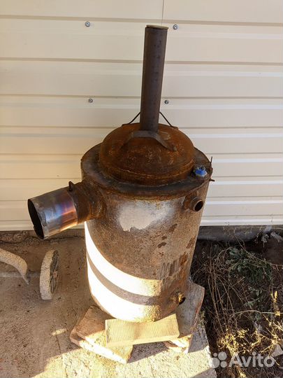 Дровяная печь Бубафоня с водяным контуром и тэном