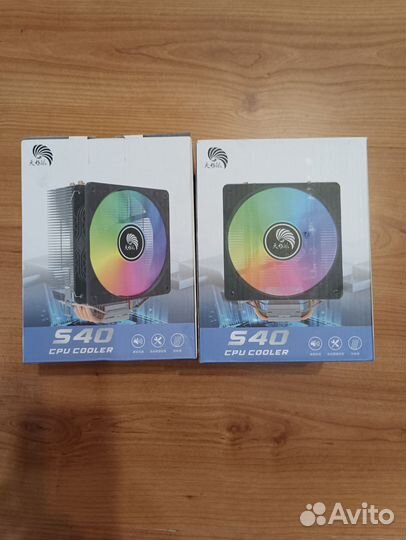 Охлаждение для процессора башня 4 трубки