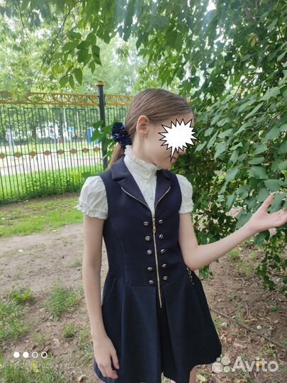 Комбинезон шортами школьный Маленькая Леди