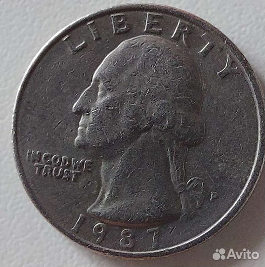 Монет liberty 1987