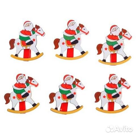 Прищепки новогодние декор