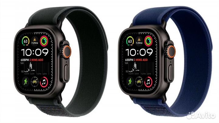 Apple Watch Ultra 2 49 мм, корпус из черного титан