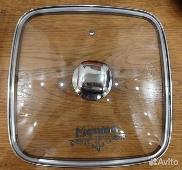 Квадратная крышка для сковороды гриль