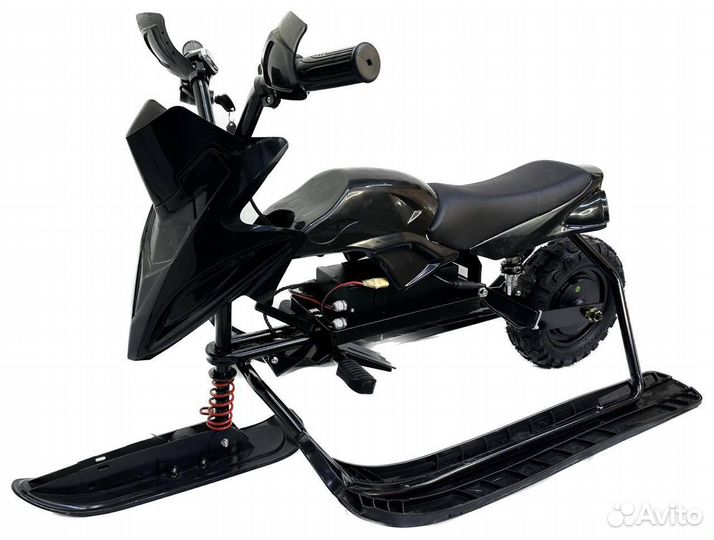 Снегокат электрический с видущем задним колесом