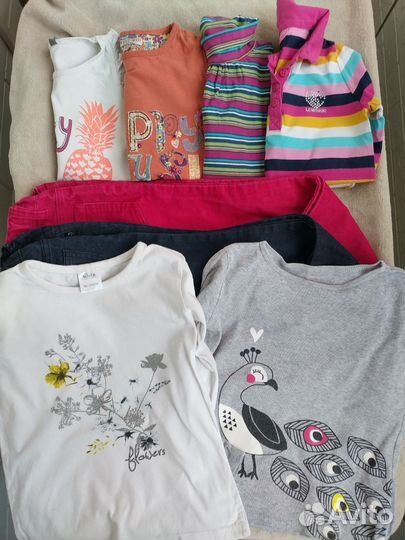 Пакеты одежды для девочки Next, Mothercare 110-116