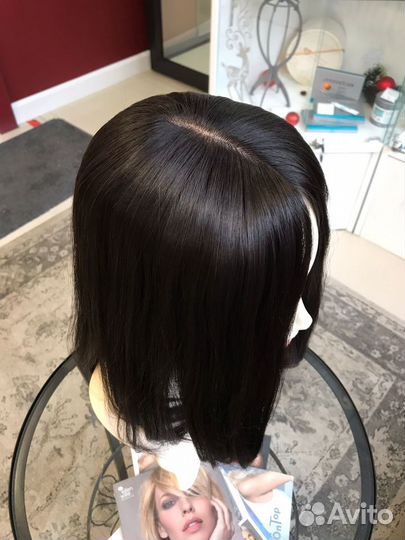 Накладка из натуральных волос на шёлке (40см)