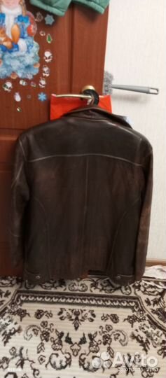Кожаная куртка воловья натуральная 52-54
