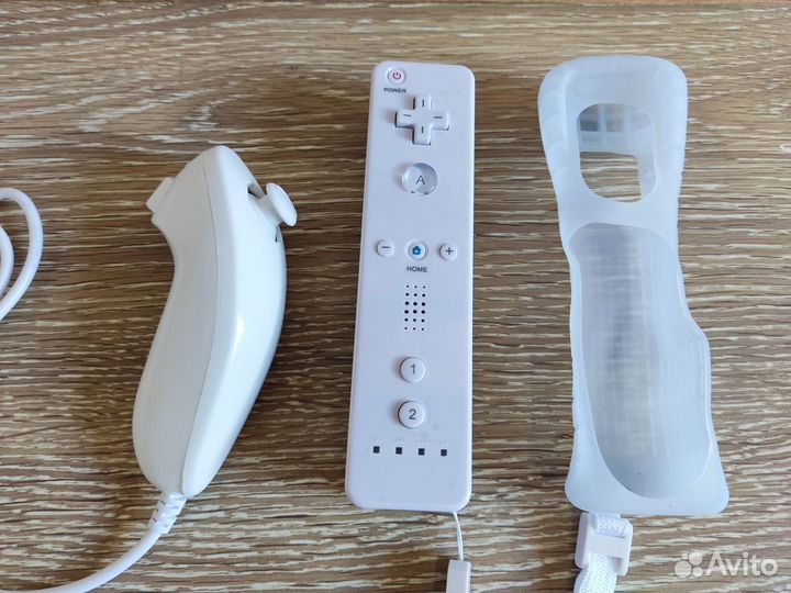 Wii Controller+Wii Nunchuk+чехол