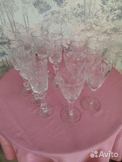 Бокалы хрустальные. СССР