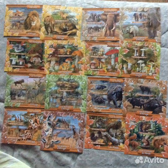 Блоки марок. Флора и Фауна
